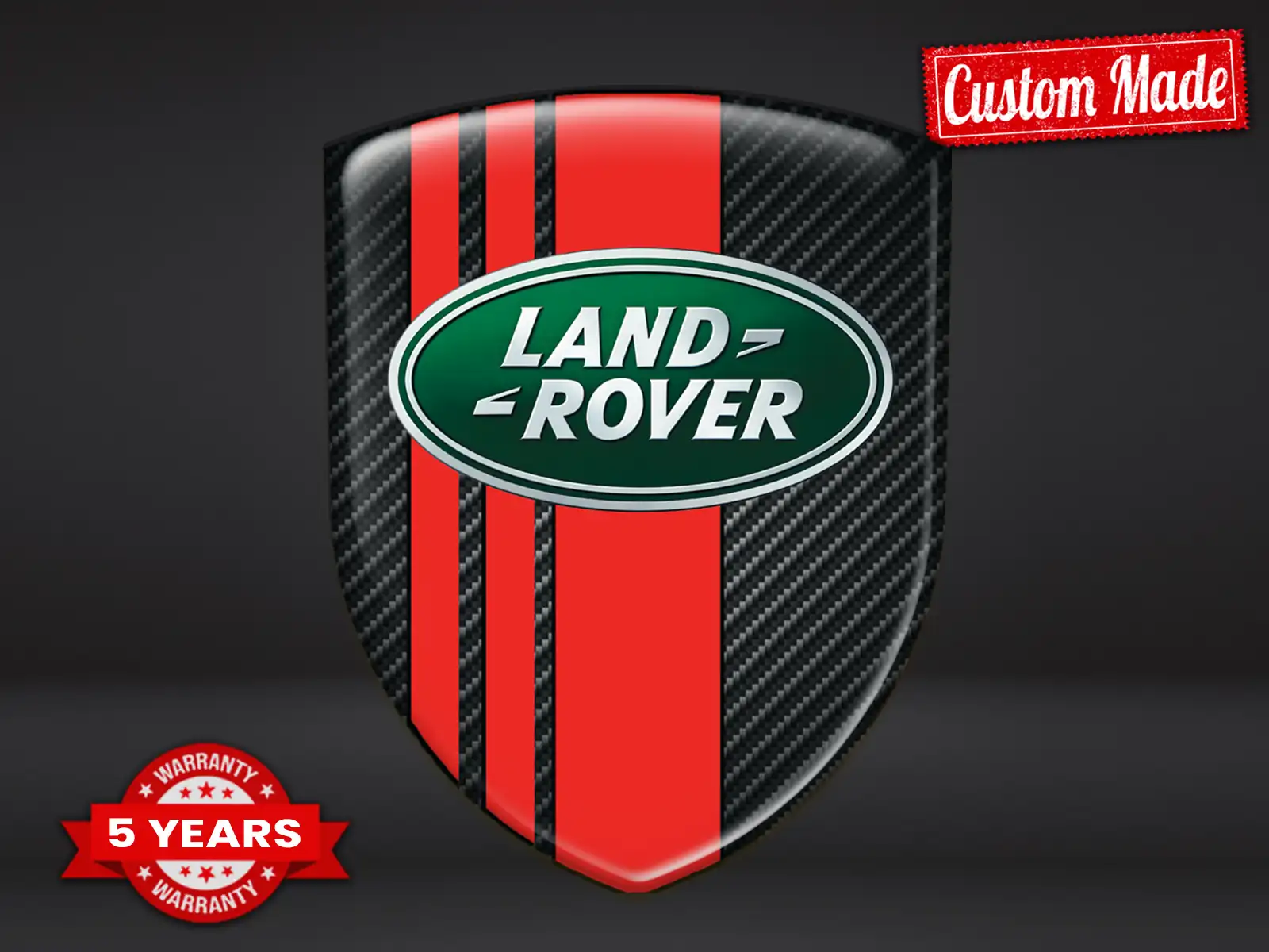 Land Rover Adesivo Fibra Carbonio Auto Lusso Elegante Creativo